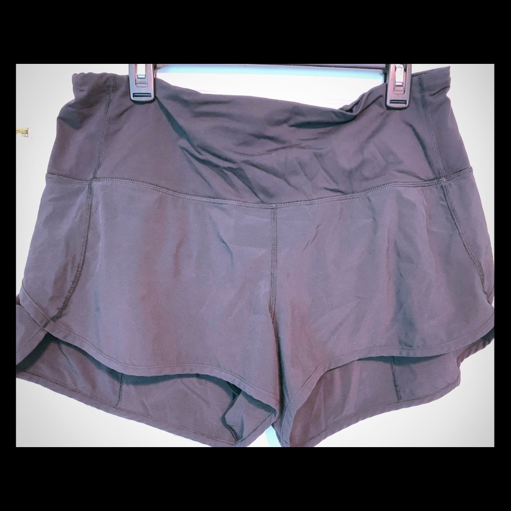 Lululemon High waist speed up short sz 12